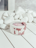 POJEMNIK GIPSOWY PINKY NA TEALIGHTY - MAŁY (1 SZTUKA)