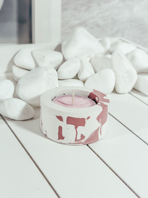 POJEMNIK GIPSOWY PINKY NA TEALIGHTY - MAŁY (1 SZTUKA) POJEMNIK GIPSOWY PINKY NA TEALIGHTY - MAŁY (1 SZTUKA)