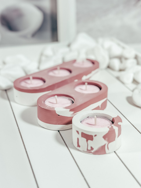 POJEMNIK GIPSOWY PINKY NA TEALIGHTY - MAŁY (1 SZTUKA) POJEMNIK GIPSOWY PINKY NA TEALIGHTY - MAŁY (1 SZTUKA)