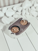 POJEMNIK GIPSOWY BROWNIE NA TEALIGHTY - ŚREDNI (2 SZTUKI)