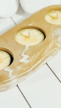 POJEMNIK GIPSOWY CARAMEL - DUŻY (3 SZTUKI)