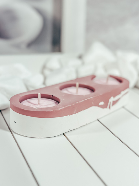 POJEMNIK GIPSOWY PINKY NA TEALIGHTY - DUŻY (3 SZTUKI) POJEMNIK GIPSOWY PINKY NA TEALIGHTY - DUŻY (3 SZTUKI)