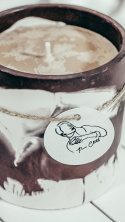 ŚWIECA BROWNIE - DUŻA 350 ML