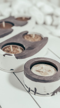 POJEMNIK GIPSOWY BROWNIE NA TEALIGHTY - MAŁY (1 SZTUKA)