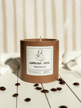 ŚWIECA KARMELOWA LATTE - DUŻA 350 ML